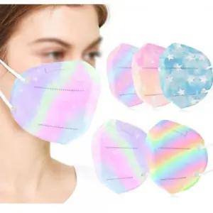 예쁜 오로라 파스텔 컬러 패션 일회용 부직포 일반 마 LeI1+7Icq