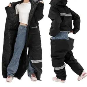 겨울 점프수트 방한 전신 보온 배달방한복 우주복 라이딩 블랙 동절기 슈트