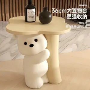 곰돌이 트레이 테이블 오브제 소품 캐릭터 협탁 사이드