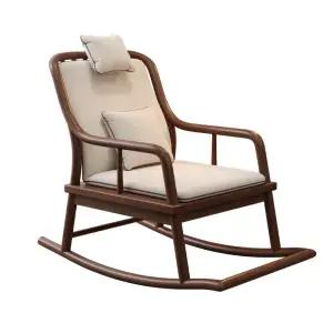 스윙체어 1인용 우드 유럽 흔들 흔들의자 나무 리클라이너 수유