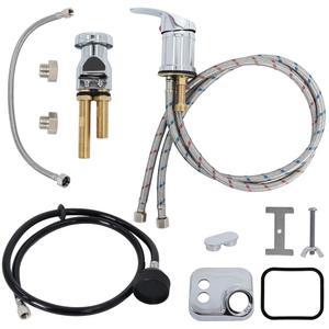 볼 수도꼭지 진공 차단기 외부 키트 호스 분무기가 있는 싱크대 헤어 미용실 분무기 교체 세트