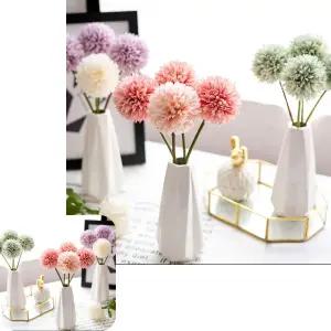 굿테라 폼폼국화조화 민들레 장식 실크플라워 가짜 인테리어 부케