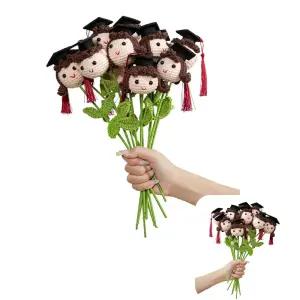 유바라 귀여운 인테리어 부케 졸업식 니트 조화꽃다발 인형 장식 키밍