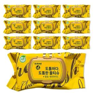 노브랜드 도톰한 물티슈 100매 10개입
