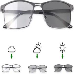 LJIMI 포토크로믹 이중 초점 독서 안경 남성 여성 트랜지션 선글라스 자외선 차단 선 리더기 1.0 1.5 2.0