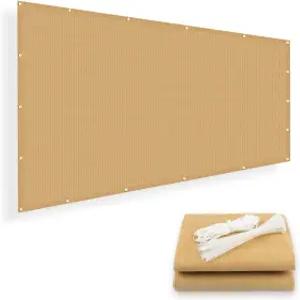 SUNNY 가드 그늘막 천 6x12피트 태양 화면 덮개 퍼골라 뒷마당 정원 모래용 그롬멧 포함 방수포