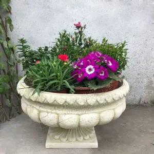 유럽식 석고 화분 카페 고대 소품 그리스 화분대 기둥 장식품