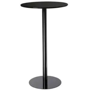 블랙 바테이블 원형 심플 탁자 높은 기둥 모던 식탁 클럽 테이블