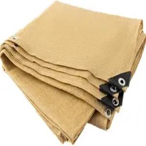 방수 햇빛 차단 사각형 돛 그로밋이 포함된 베이지 가든 그늘망 90 음영 비율 야외 파티오 페르골라 지붕