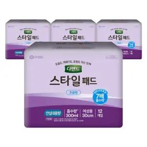 디펜드 스타일 패드 초슬림 안심대용량 12p x 4팩 2024 NEW