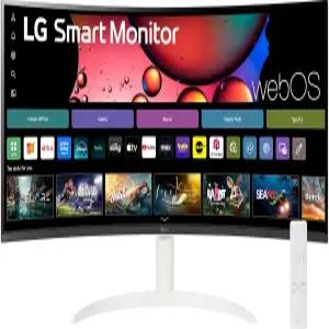 LG 34SR60QC-W 34 커브드 스마트 모니터(3440x1440) 스트리밍 울트라 와이드 스크린 웹OS HDR10 100Hz 내장