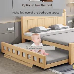 슬라이딩 2단 침대 프레임 저상형 이단 싱글 더블 레이어