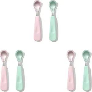 소프트 실리콘이 포함된 OXO 토트 피딩 스푼 세트 - 오팔 앤 블라썸 (3팩)