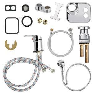 가정용 프로페셔널 미용실 볼 수도꼭지 크롬 호스 교체 세트 진공 차단기가 장착된 분무기 목욕 악세사리