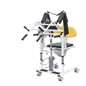 유압식 노인 이동 의자 리프트 환자용 대형 화장실 보조 쿠션 단단한등받이