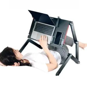 누워서 독서대 각도조절 휴대용 책거치대 조절 누워서책보기 노트북 휴대용독서대 알루미늄