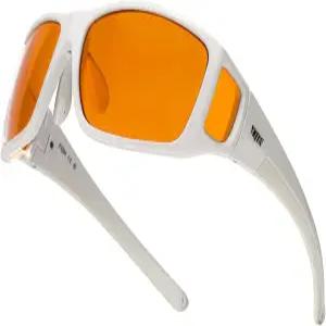 파란색 및 녹색 빛 차단을 위한 TIJN 소니아 수면 안경 듀얼 AR 코팅이 된 빨간색 렌즈 게임 화면용