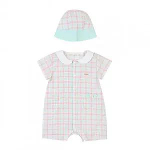 [롯데백화점]아가방 로아고미체크우주복(모자)(MINT) 01R327505