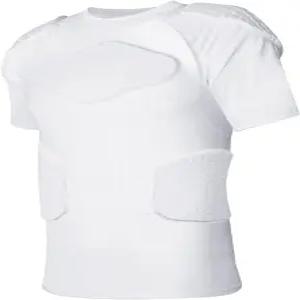 TUOYR 남성용 축구 패딩 셔츠 가슴 갈비 보호대 언더셔츠 (축구 야구 소프트볼 럭비용)