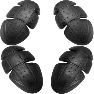 재킷 4 바이크 오토바이 갑옷 PC CE 인증 레벨 1 유니버설 핏 어깨 팔꿈치 4PC 세트 블랙