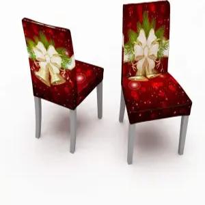 무이 크리스마스 의자 커버 신축성 있는 슬립커버 세척 가능한 보호대 식당 세레모니 호텔용 시트