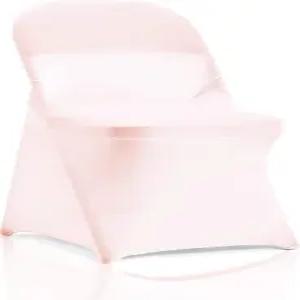 브리시아 6 PCS 블러쉬 핑크 스트레치 스판 접이식 의자 슬립커버 다이닝 룸 커버 결혼식 연회 파티용