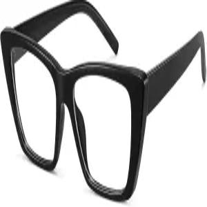 WOWSUN 좁은 소형 빈티지 고양이 안경 여성용 레트로 블루 라이트 차단 컴퓨터