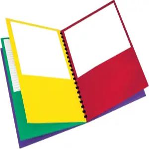 옥스포드 8 포켓 정리함 플라스틱 빗 바인딩이 있는 글자 크기 폴더 학교 과목에 적합 다양한 색상(빨강