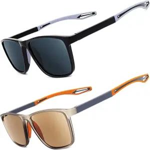 JixGien 2 팩 리더 선글라스 남성 여성 UV400 보호 경량 야외 풀 렌즈 리딩 - 바이포칼 제외