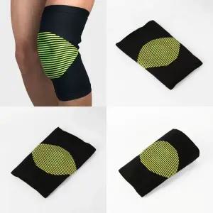 1p WH54BO34 밴드 쿠션 무릎 보호대 그린 M 배구무릎보호대 축구무릎보호대