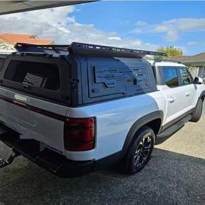 그레이트 월 윙글 6 커스텀 블랙 알루미늄 합금 스틸 스트랩 방수 잠금 카고 박스 캐노피 (레인저 오프로드