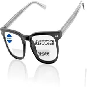 디핫트레 프로그레시브 멀티포컬 리딩 선글라스 남성 노라인 바이포컬 선 리더 코어 와이어 제로 탑 스프링