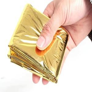 캠핑 하이킹을 위한 휴대용 방열 처치 경량 호일 생명 알루미늄 담요 비상