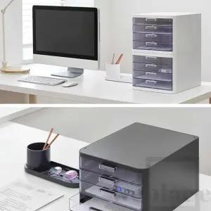 위플레이스 4단 수납 정리함 (흰색)