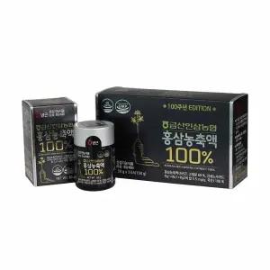 (금산인삼농협 삼지원) 홍삼농축액 100 50g x 3개 건강기능식품 소비기간 2026년9월6일 50%할인