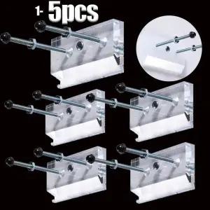 스케이트보드 벽 마운트 롱보드 데크 행어 디스플레이 스탠드 보관 거치대 랙, 실내 플로팅 보관, 1-5 개