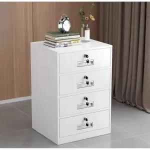 비밀번호 서랍장 철제 미니 캐비넷 이동식 수납 암호