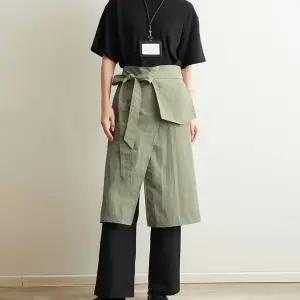 방수 카페 앞치마 카페앞치마 작업용 랩스커트 에이프런 올리브그린