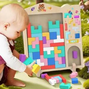 테트리스 장난감 블록 게임 초등 플레이 보드 두뇌 단체 부모-자녀