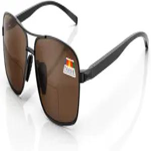 리안산 레트로 편광 이중초점 선글라스 남성용 메탈 프레임 탑 클리어 선 리더 자외선 차단 눈부심