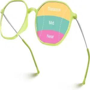 블루 라이트 차단 기능이 있는 경량 프로그레시브 멀티포커스 김서림 방지 안경 TR90 스타일리시한 여성