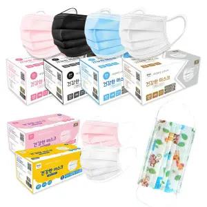 착한숨 일회용 덴탈 마스크 100매 박스포장 대형 성인용
