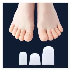 실리콘 발가락 골무 발가락골무 보호대 테이핑 발톱 새끼 엄지 검지 중지 방수 밴드 교정기