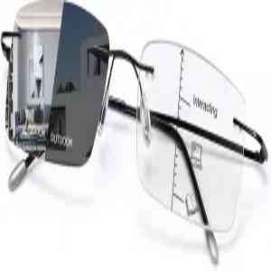 PEEPAI 포토크로믹 프로그레시브 멀티포커스 리딩 안경 UV 선글라스 컴퓨터 남성용 안티 블루 경량