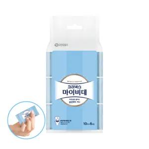 크리넥스 마이비데 클린케어 미니 번들팩 10매X6팩