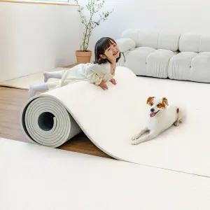 펫노리터 강아지매트 논슬립 펫 롤 셀프 시공 애견매트 포근하개 아이보리 100x100cm