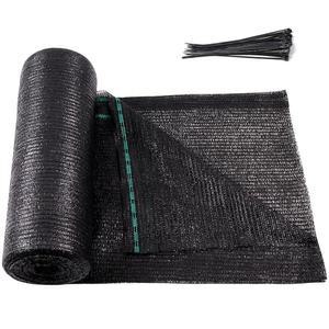 정원 파티오 온실 캐노피 개집 식물 블랙을 위한 Amagenix 70% 아일렛 쉐이드 천 롤 6피트 x 100피트 컷테이블 선 메쉬 방수 스크린 커버