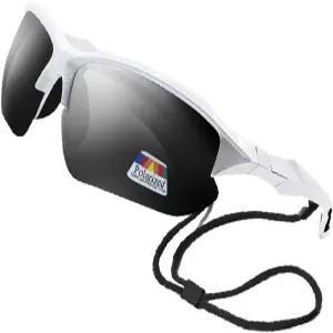 남성용 사이드스타일 편광 이중초점 선글라스 여성용 스포츠 랩 낚시 드라이빙 안경 UV100 화이트