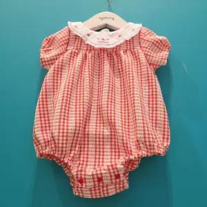 [아가방] CB01 26SS 샤샤 체크 반팔바디수트 26SS 샤샤 체크 반팔바디수트 01T3279 (S47335582)