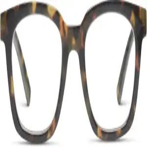 피퍼스펙스 여성용 맥스 스퀘어 블루 라이트 차단 안경 거북이 49 + 0